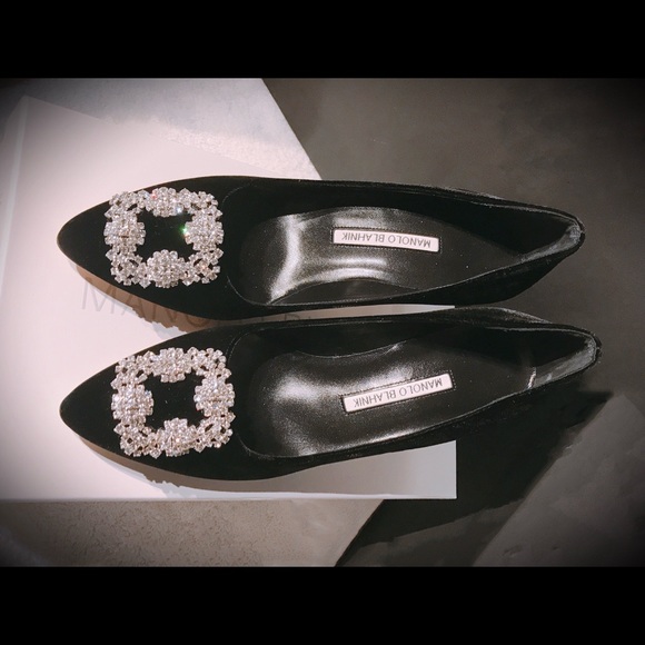 Manolo Blahnik Shoes - Manolo Blahnik White Diamond Hangisi 70mm